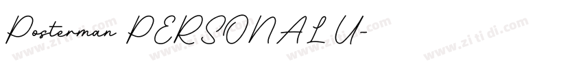 Posterman PERSONAL U字体转换